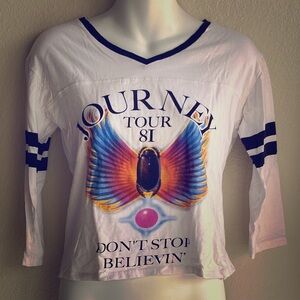 Journey graphic top long sleeve size small